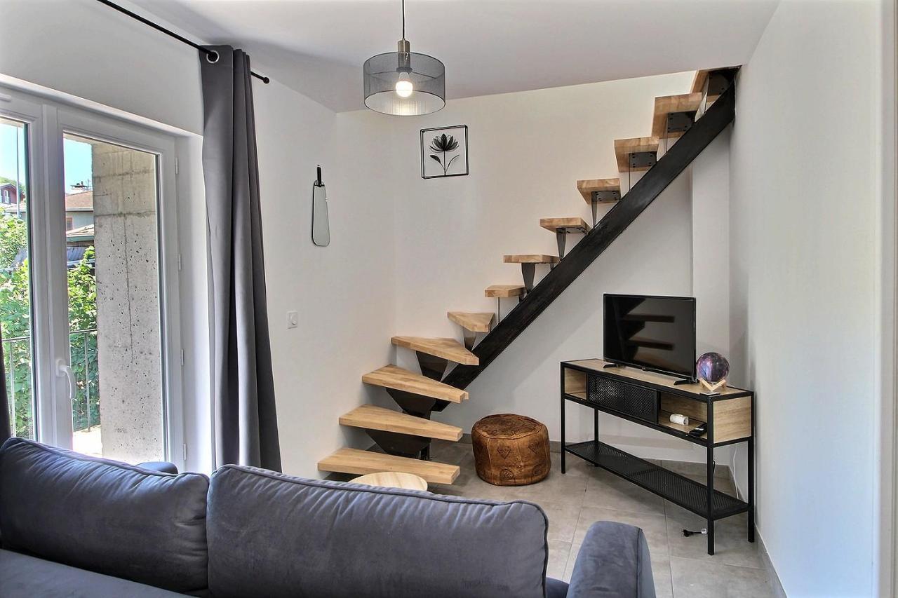 Apt Type 3 En Duplex Sur Evian Les Bains Vue Lac 외부 사진